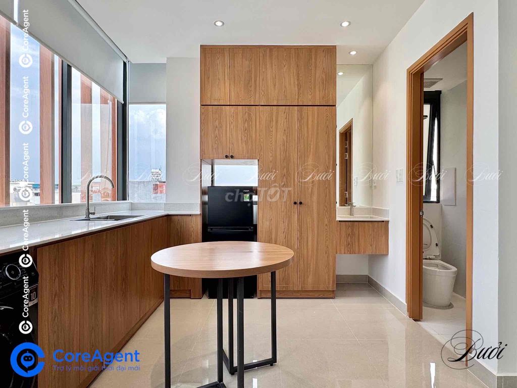 Room service 1 high-end bedroom - tone wood bsic - full interior - near ALS Tân Phú