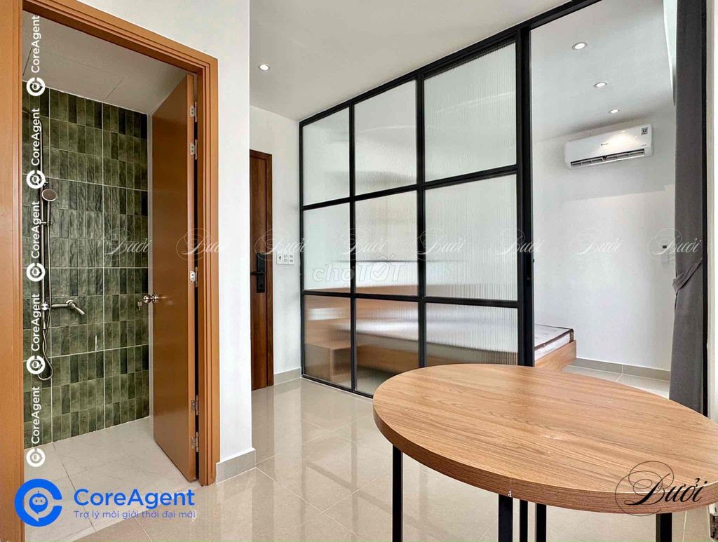 Room service 1 high-end bedroom - tone wood bsic - full interior - near ALS Tân Phú
