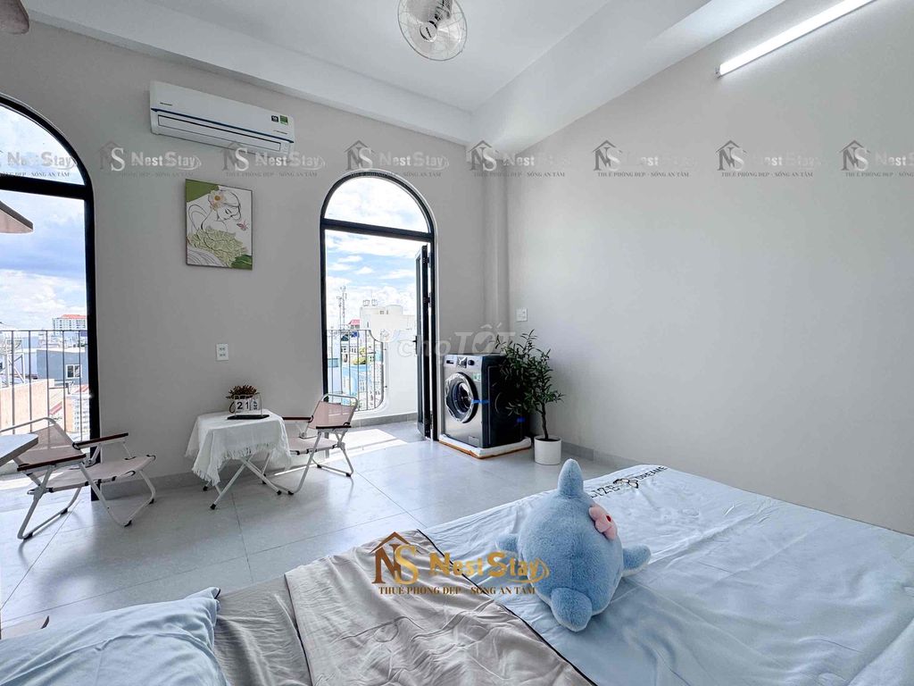 Rent a new apartment, 100% service, Tân Phú, with a separate washing machine.