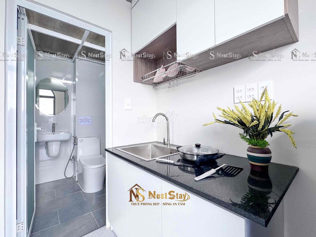 Rent a new apartment, 100% service, Tân Phú, with a separate washing machine.