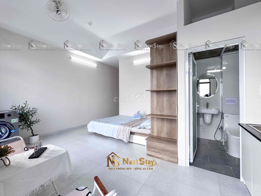 Rent a new apartment, 100% service, Tân Phú, with a separate washing machine.