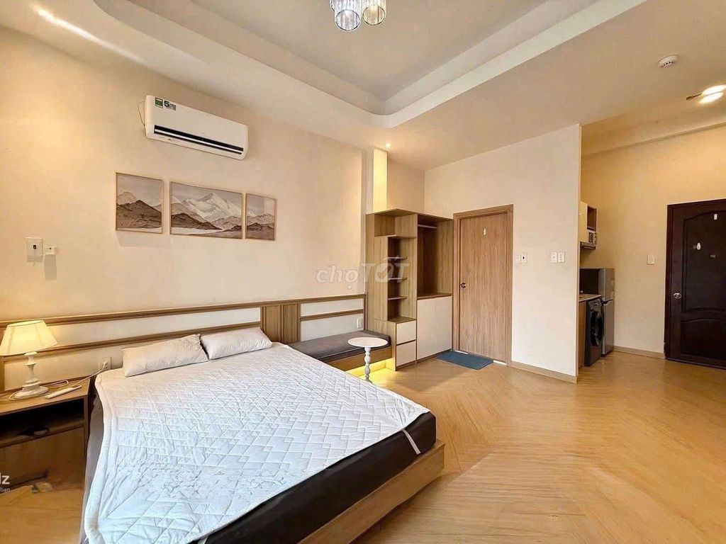 A service apartment full open balcony furniture