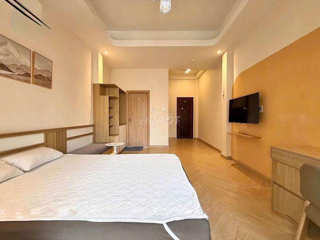 A service apartment full open balcony furniture