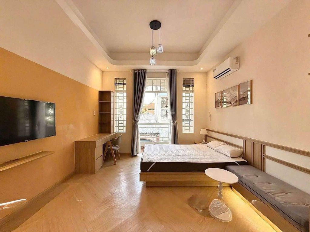 A service apartment full open balcony furniture