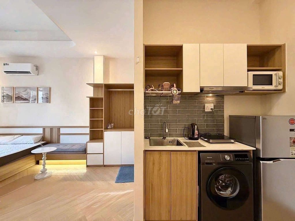 A service apartment full open balcony furniture