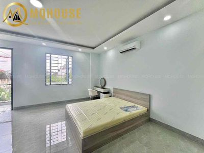 The service apartment - the balcony studio is so wide right in the Gò Vấp safe market