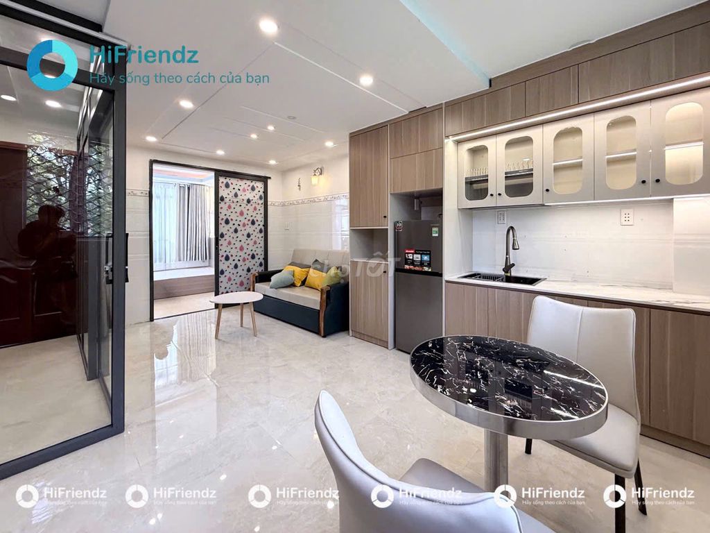 Two bedrooms at Nguyễn Kiệm for rent-full furniture - new house balcony