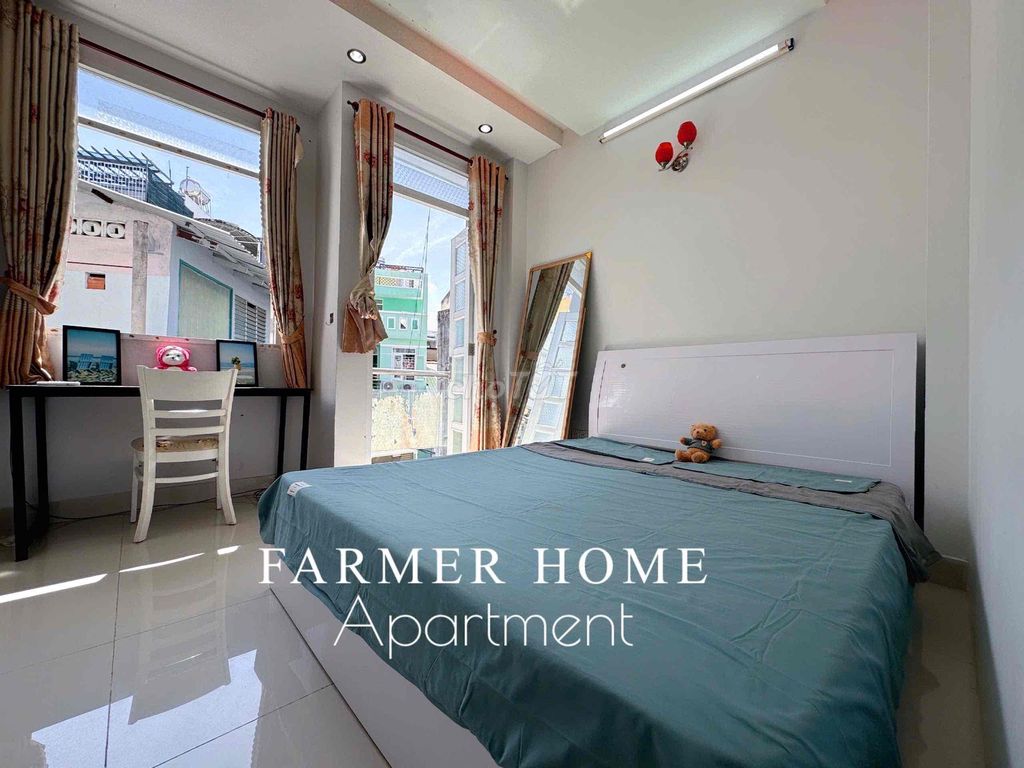 A balcony bedroom - a new kitchen full of 40 M2 interiors in District 10