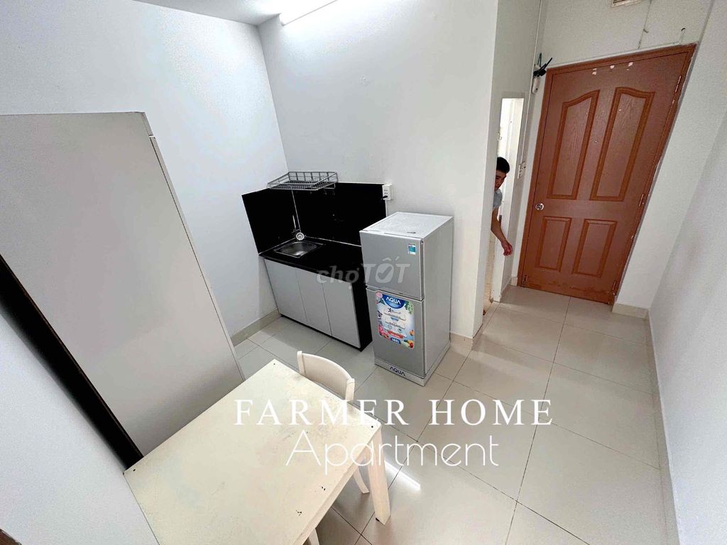 A balcony bedroom - a new kitchen full of 40 M2 interiors in District 10