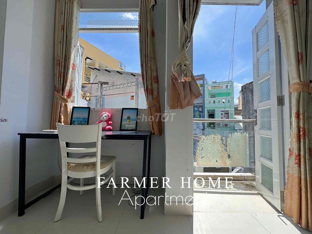 A balcony bedroom - a new kitchen full of 40 M2 interiors in District 10