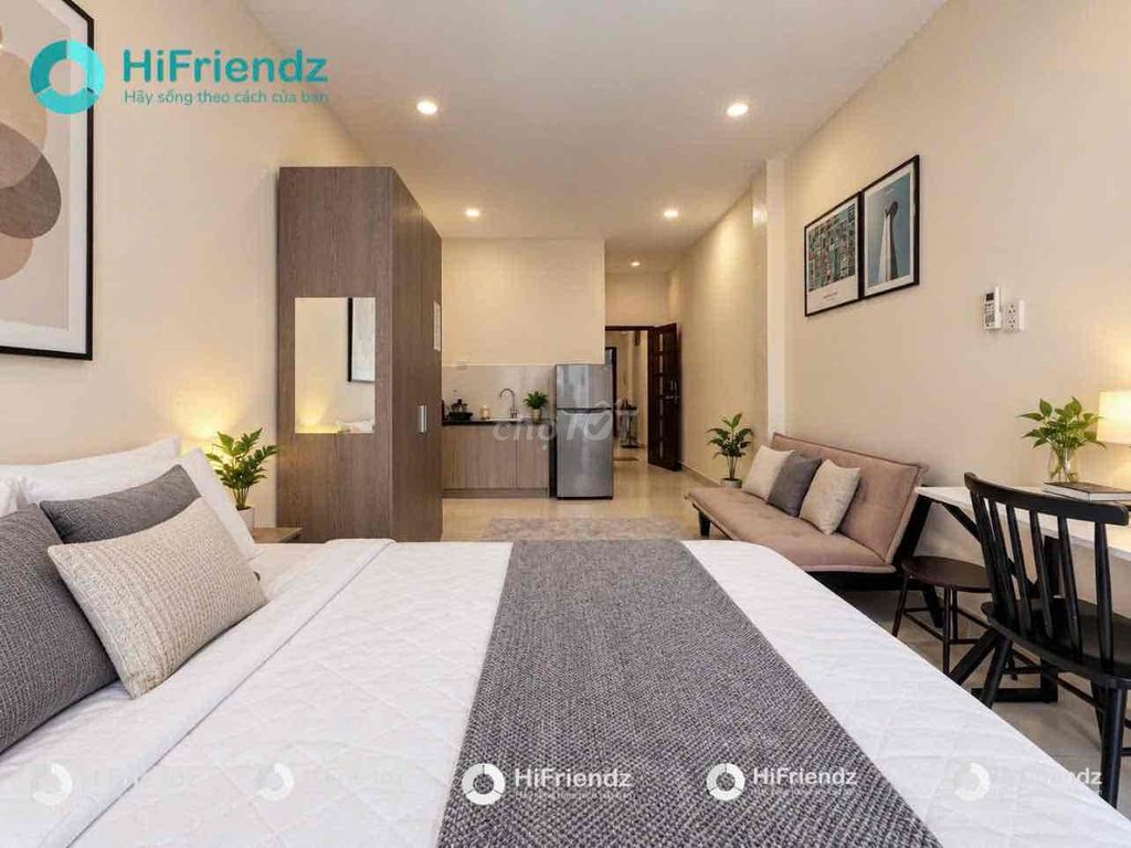 The 40 M2 super-size balcony studio is the new top-level furniture right in District 1.