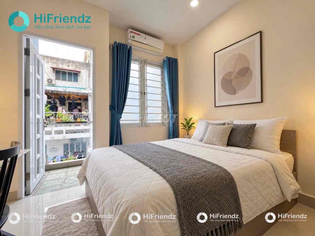 The 40 M2 super-size balcony studio is the new top-level furniture right in District 1.