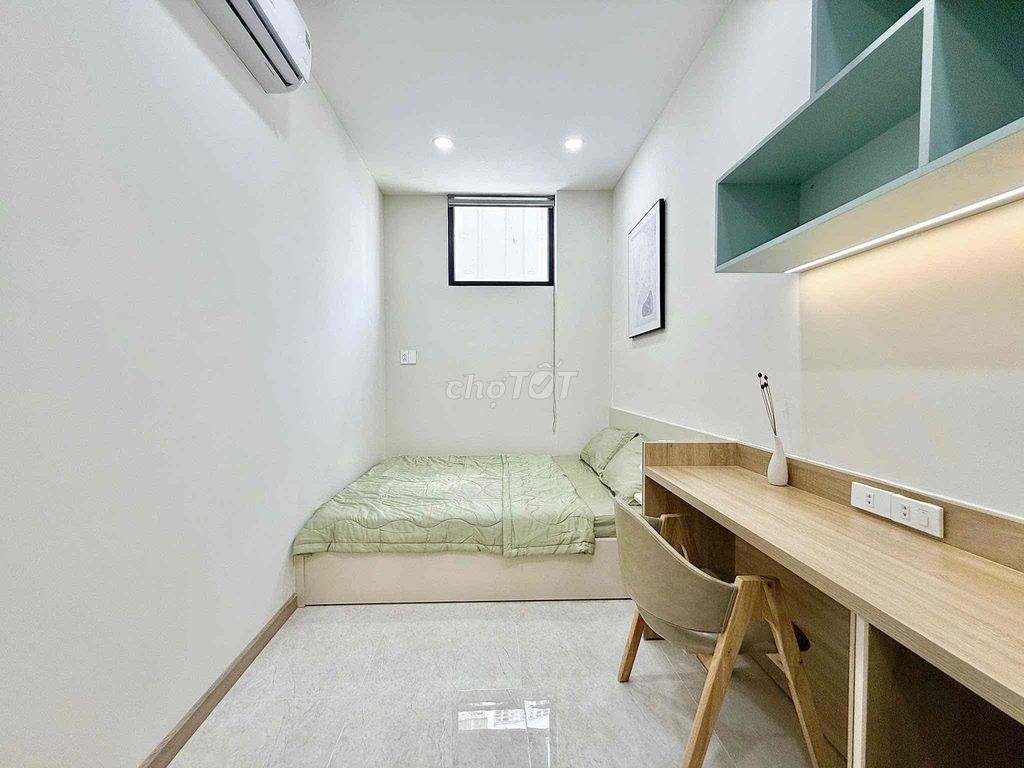 A bedroom in the most modern airport.