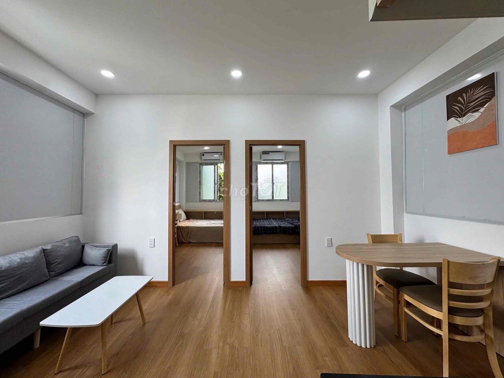 Two bedrooms. One bathroom.