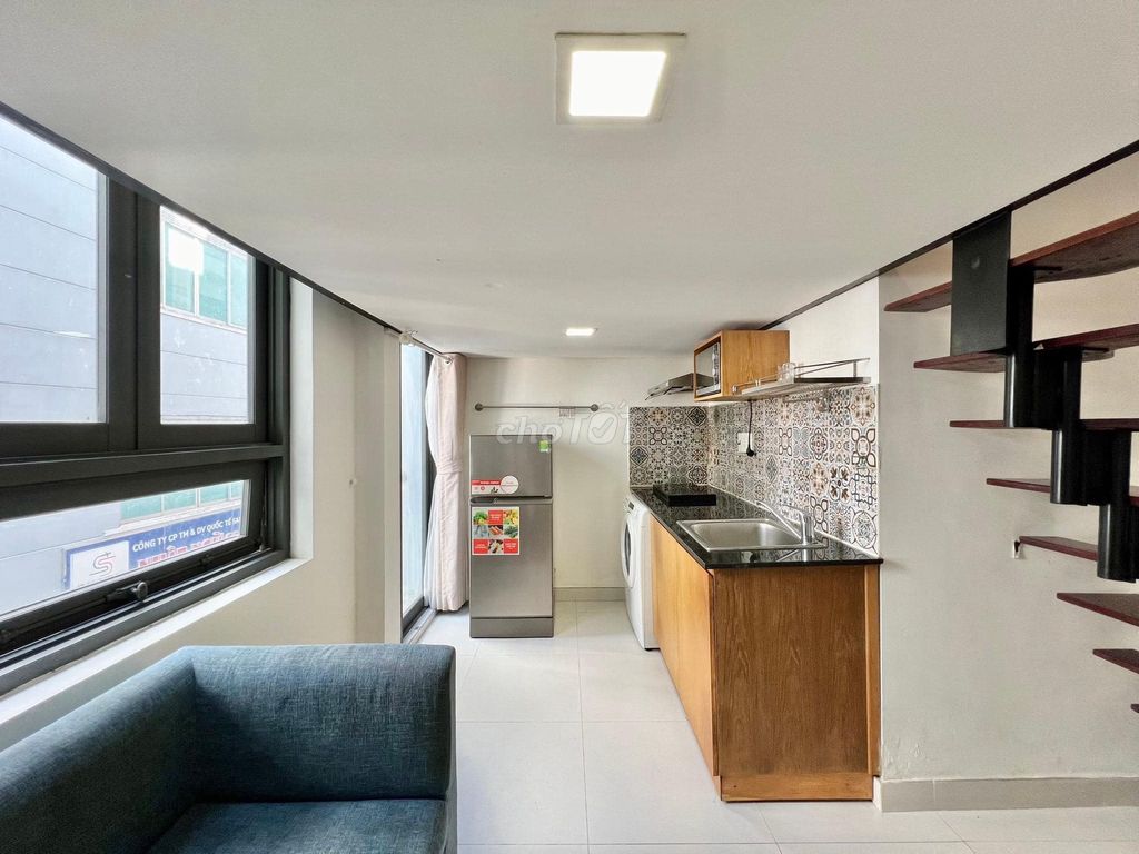 Dupex 30 m2 full interior close to the base 4 green rows, University gtvt