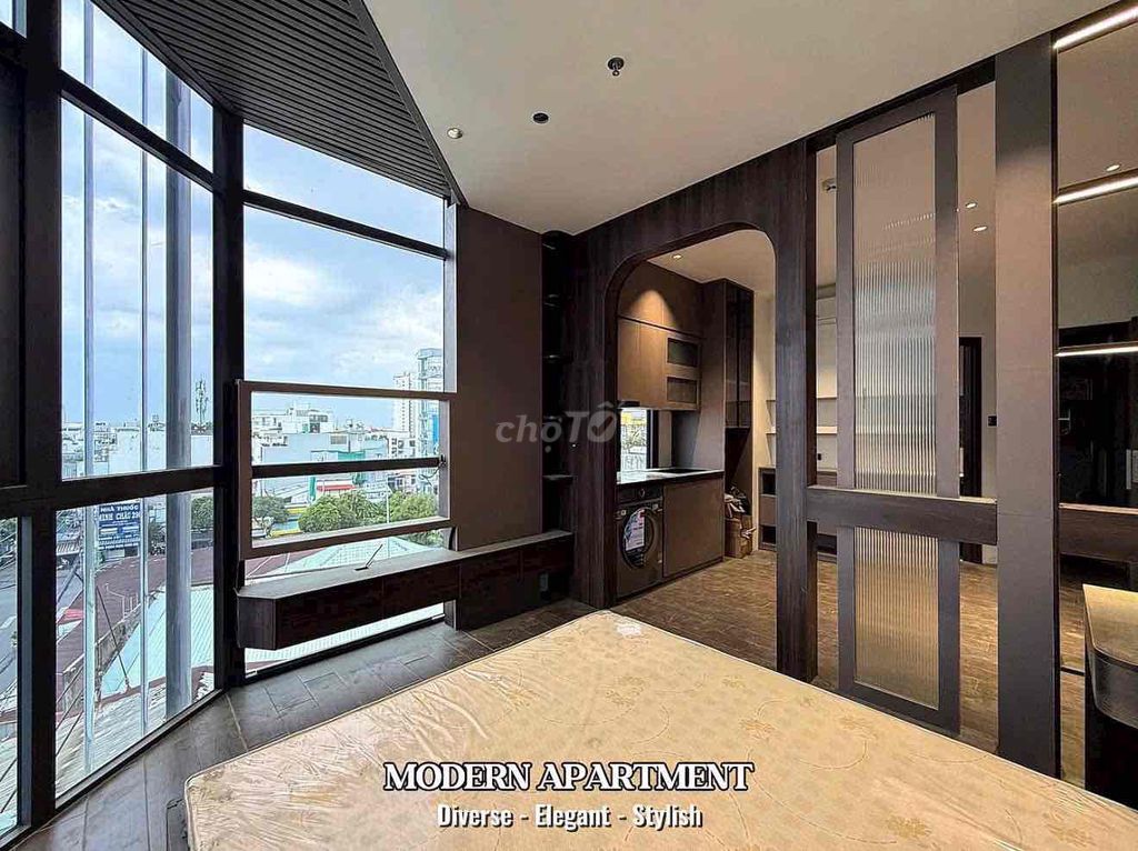 apartment one bedroom-studio luxury tone extremely brown -full advanced interior