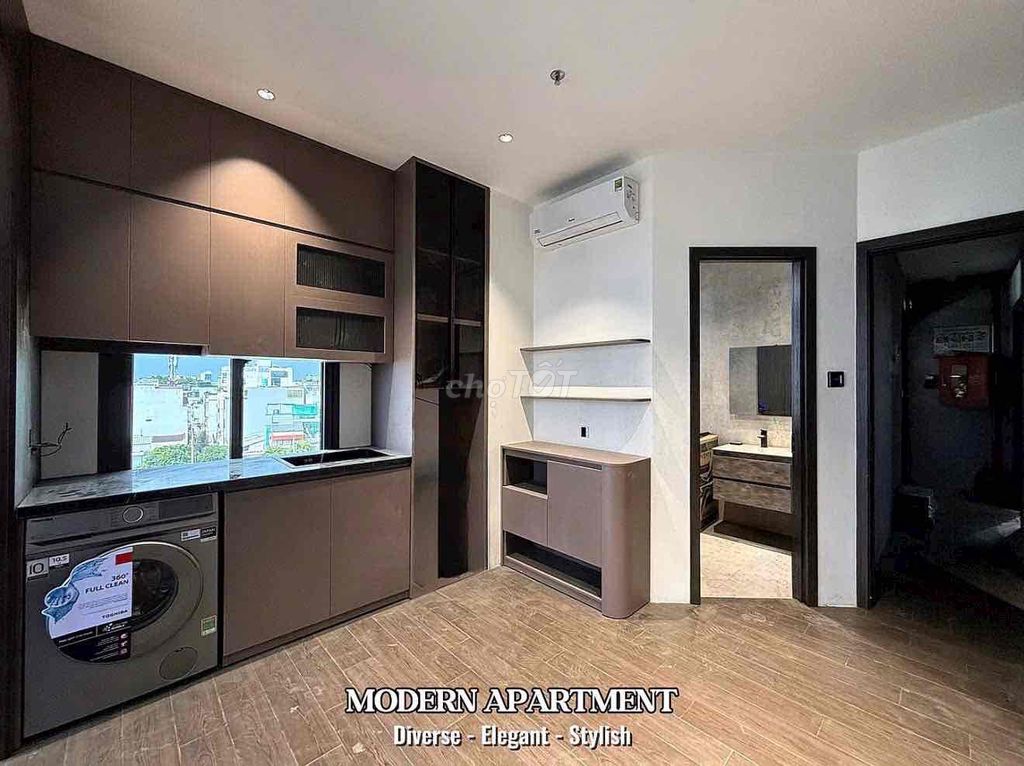 apartment one bedroom-studio luxury tone extremely brown -full advanced interior