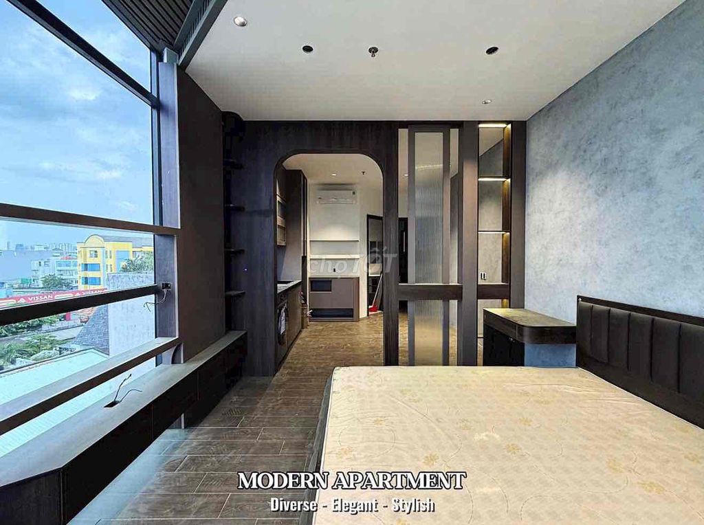 apartment one bedroom-studio luxury tone extremely brown -full advanced interior