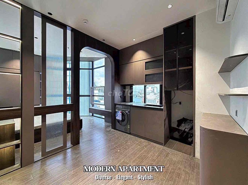 apartment one bedroom-studio luxury tone extremely brown -full advanced interior