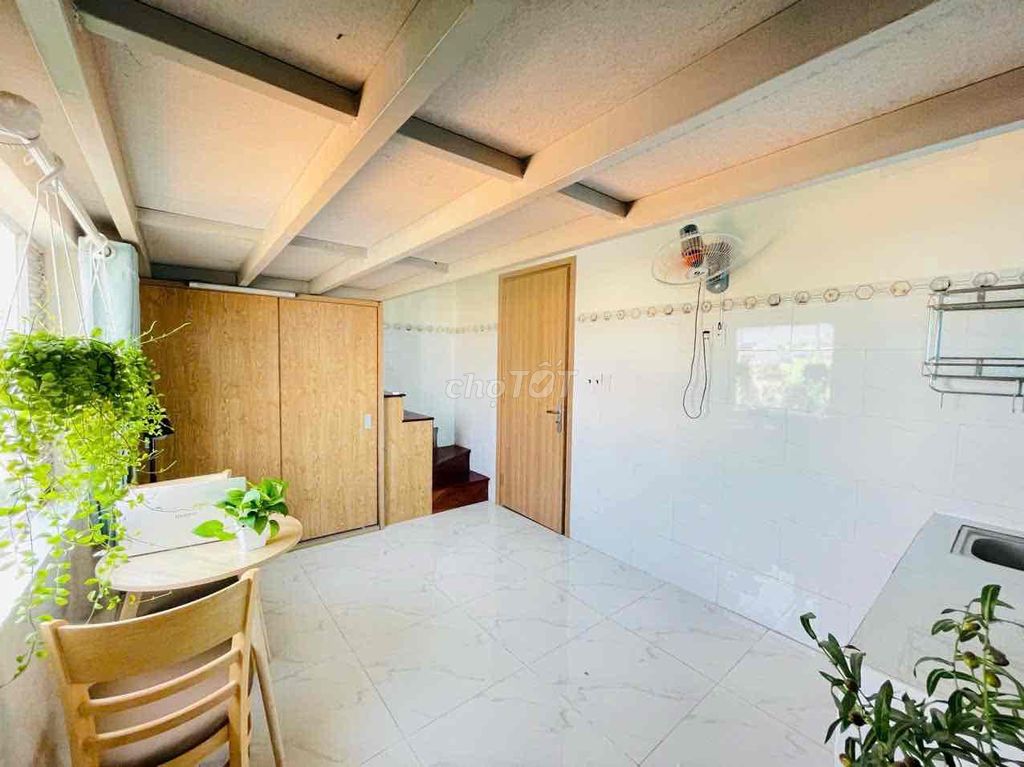 empty room with a cool open window