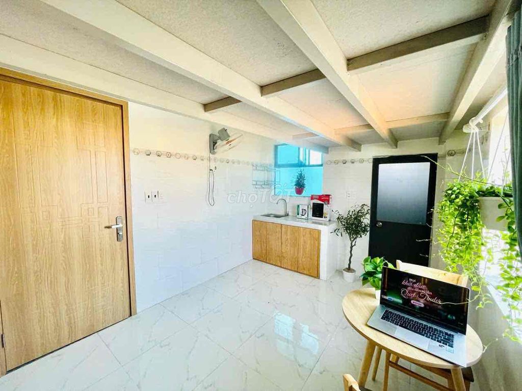 empty room with a cool open window