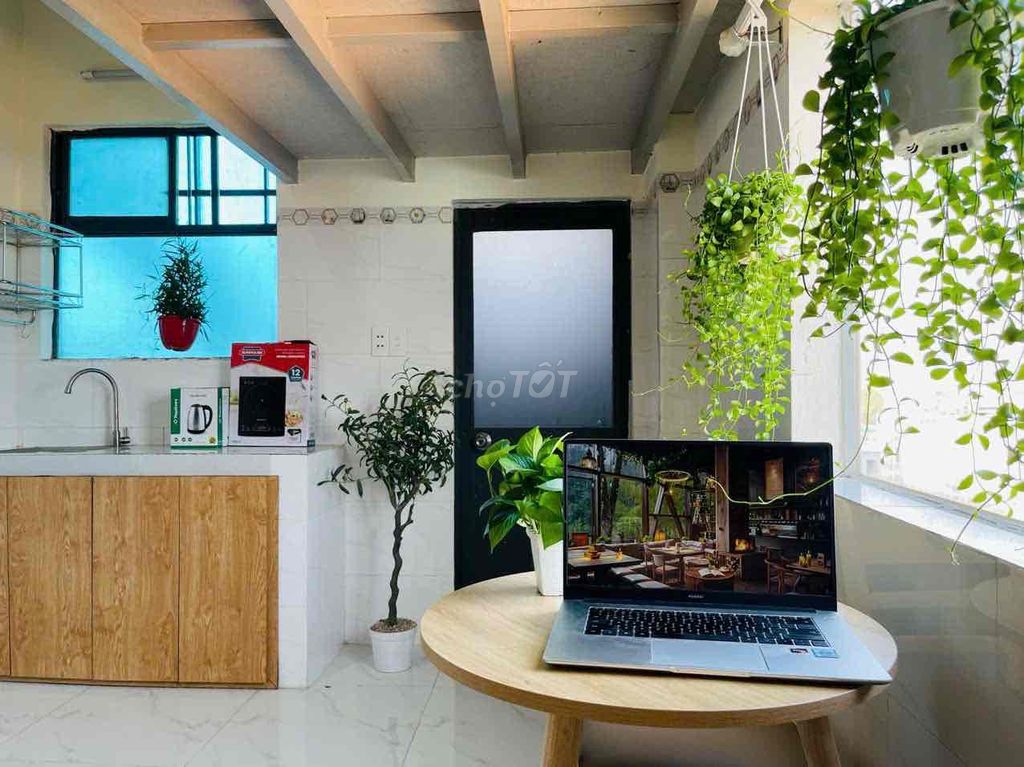 empty room with a cool open window