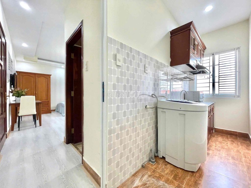 One kitchen bedroom Full Nguyễn Cửu Vân interior - machine elevator, private washing machine