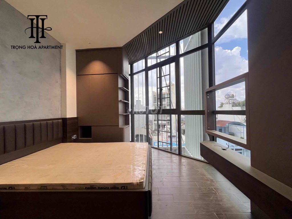 A new one-room service room, balcony, clean-up Bình Thạnh.
