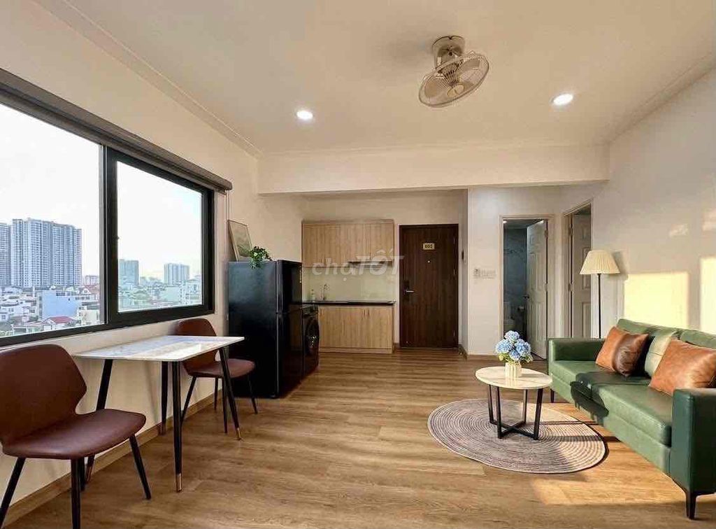 Open the apartment. A full bedroom at the end of the bridge.
