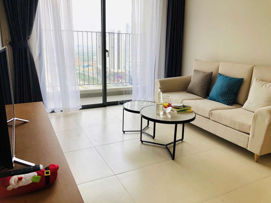 Two bedrooms at 74 meters, the T5 Masteri Thủ Đức Cjo Towers, good rent.