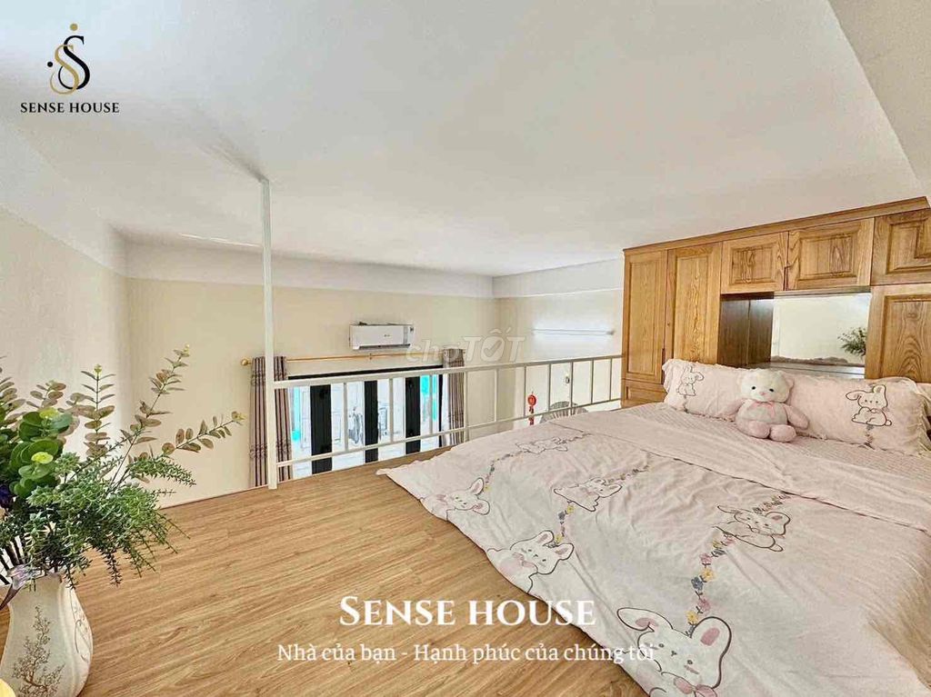 mini-full interior service apartment - balcony right Lê Đức Thọ - positive jaw