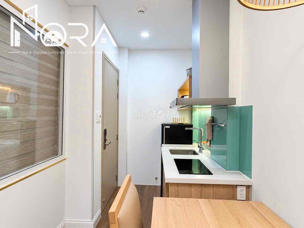The new service apartment is 100%, the Home of Seven, near Tân Định Church.