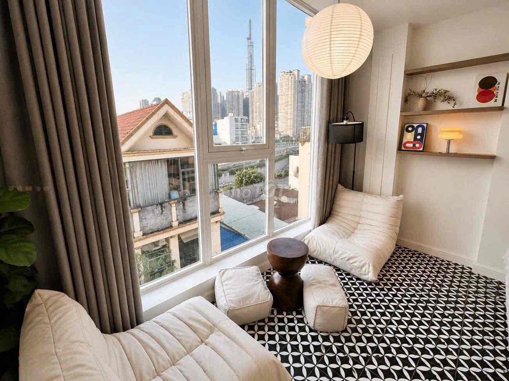 Renting mini apartments near Lotte District 7, on the Channel Bridge, tdt University,