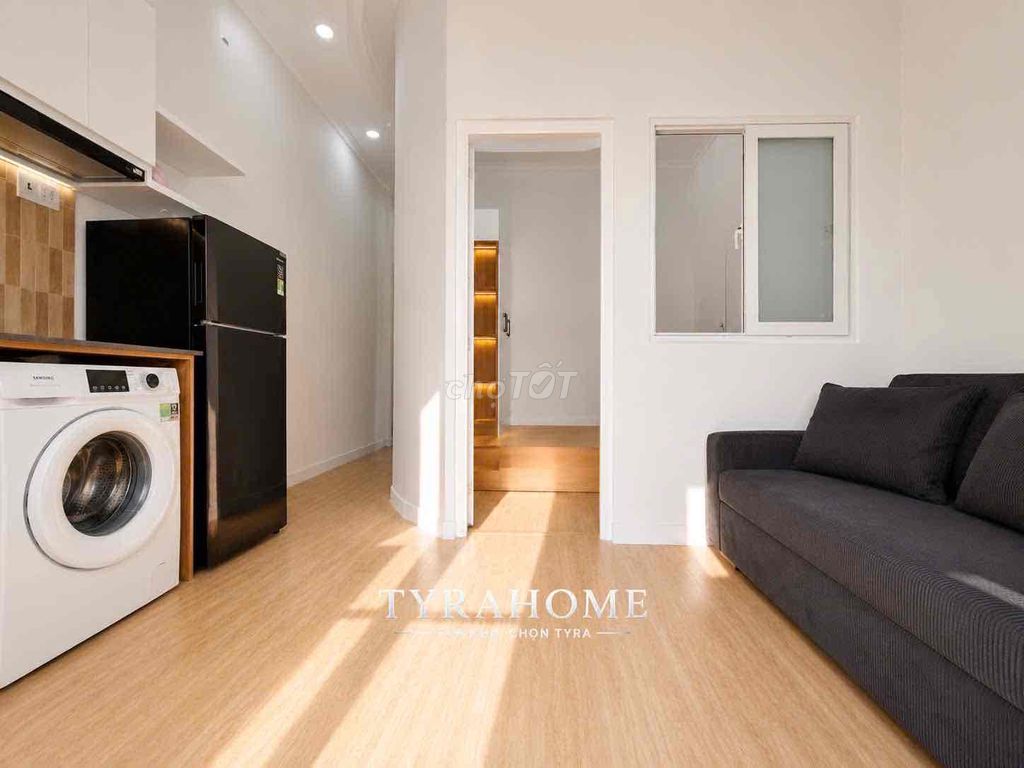 [ Rents] apartment one of the super-beautiful balcony bedrooms, private washing machines - Trà Khúc, P.