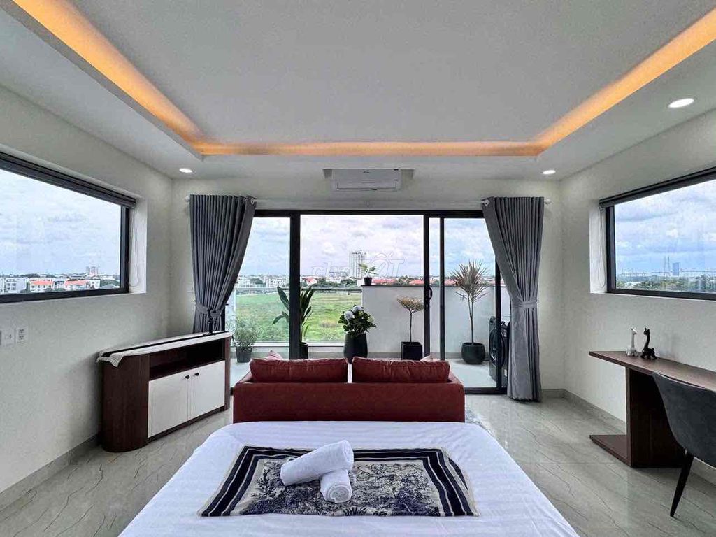apartment 1 balcony bedroom - full interior - near kc island