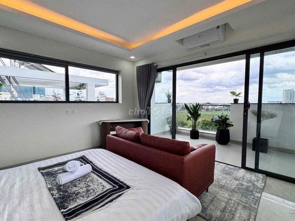 apartment 1 balcony bedroom - full interior - near kc island