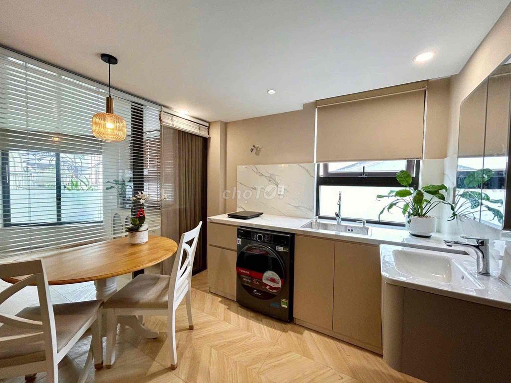 A private kitchen - full interior - open window