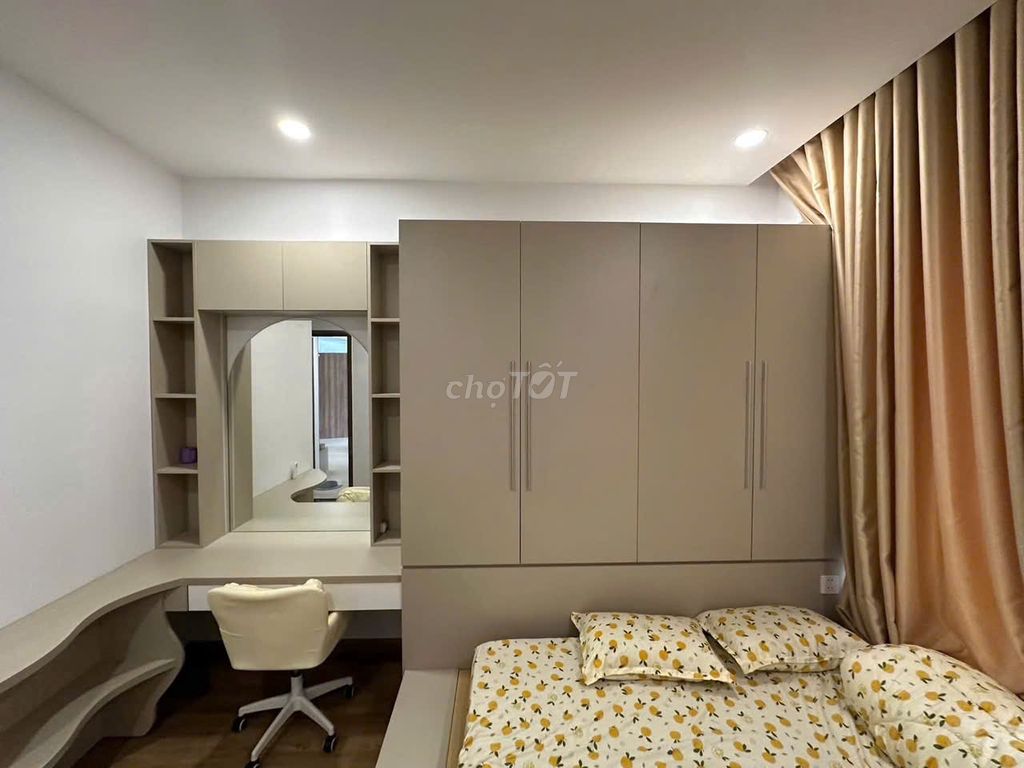 Sunny apartment, Fields, Gò Vấp. 70 meters two bedrooms. Full interior. 14 million.