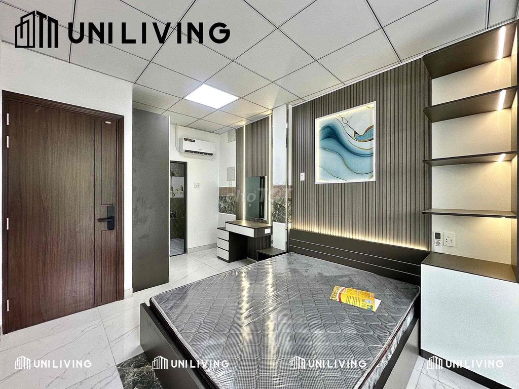 Parking hall studio - a balcony bedroom