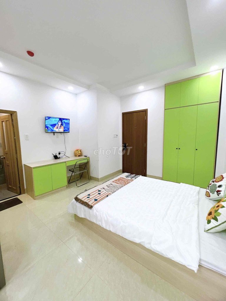 studio balcony 35 m2_tang machine_full interior_Xô Viết Nghệ Tĩnh