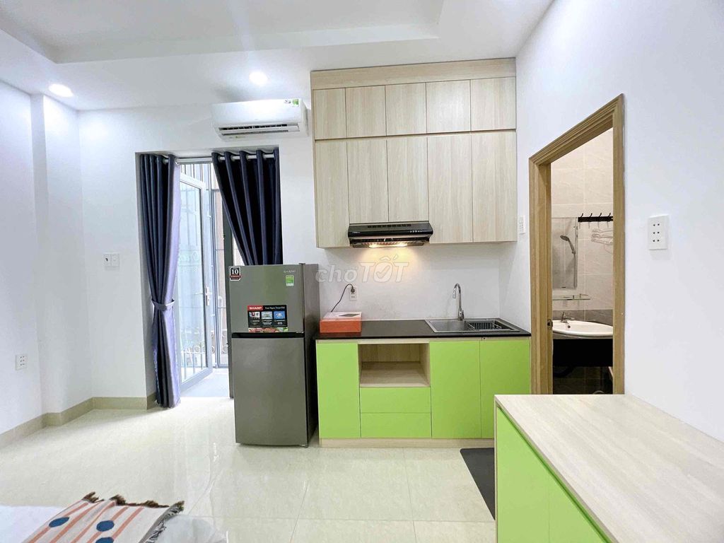 studio balcony 35 m2_tang machine_full interior_Xô Viết Nghệ Tĩnh