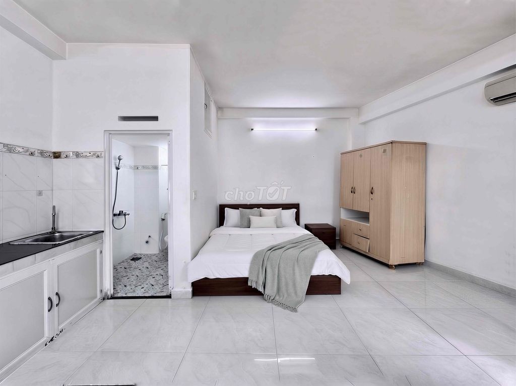 This apartment is a huge interior with a New Year's balcony, District 10, District 11