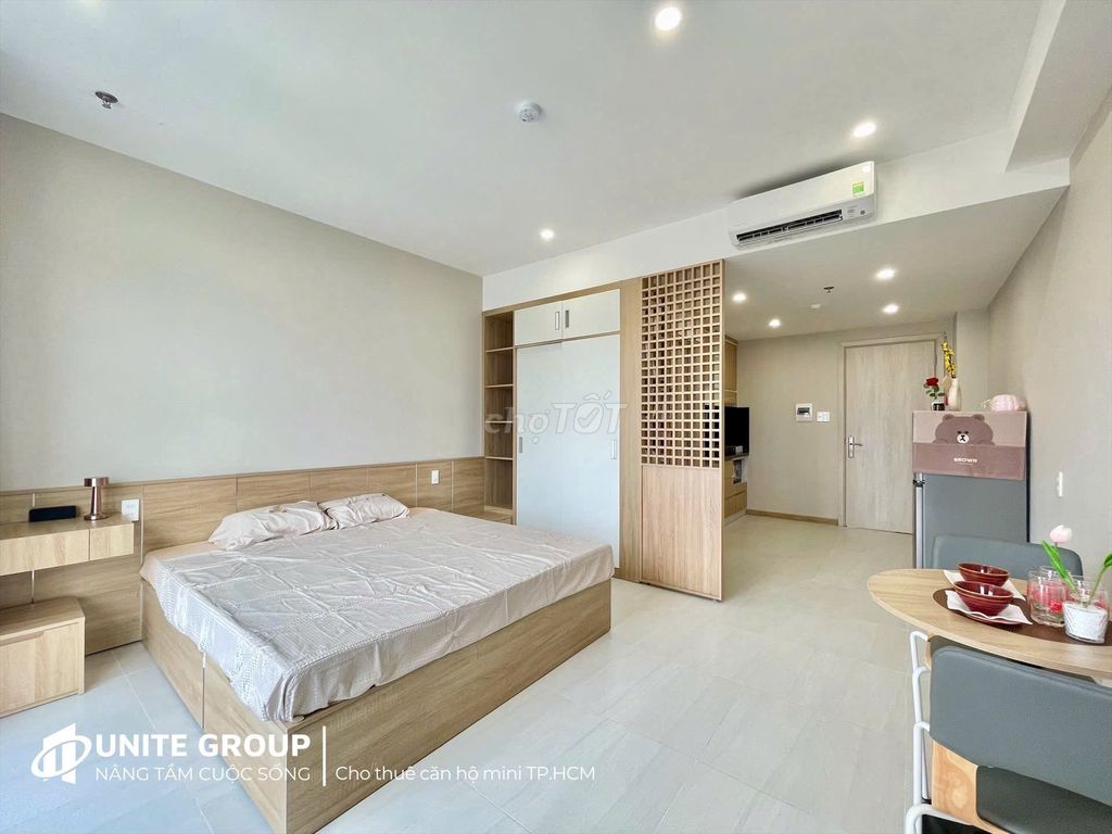 Rent apartment/studio One bedroom 7_New 100 percent of the balcony near Rmit,tdtu,Lorte