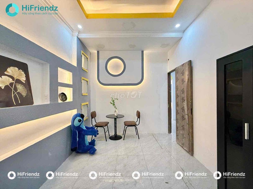 Natural upper apartment, full interior - Cách Mạng Tháng 8, P