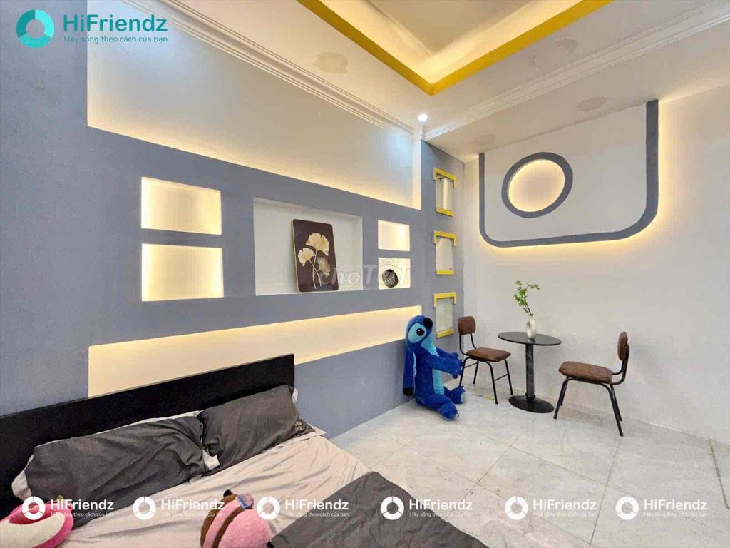 Natural upper apartment, full interior - Cách Mạng Tháng 8, P