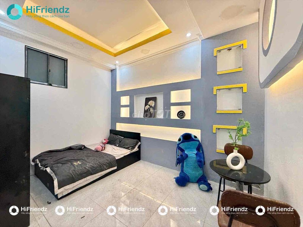 Natural upper apartment, full interior - Cách Mạng Tháng 8, P