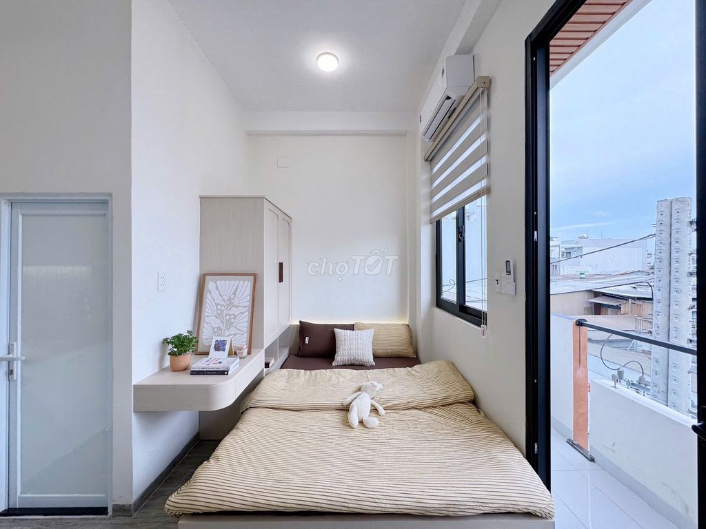 Opens the new construction apartment 100% - Hòa Bình balcony near Sen Queen
