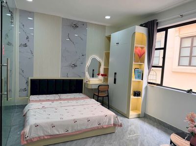 The motor kitchen apartment has a parking spot in Cityland Gò Vấp.