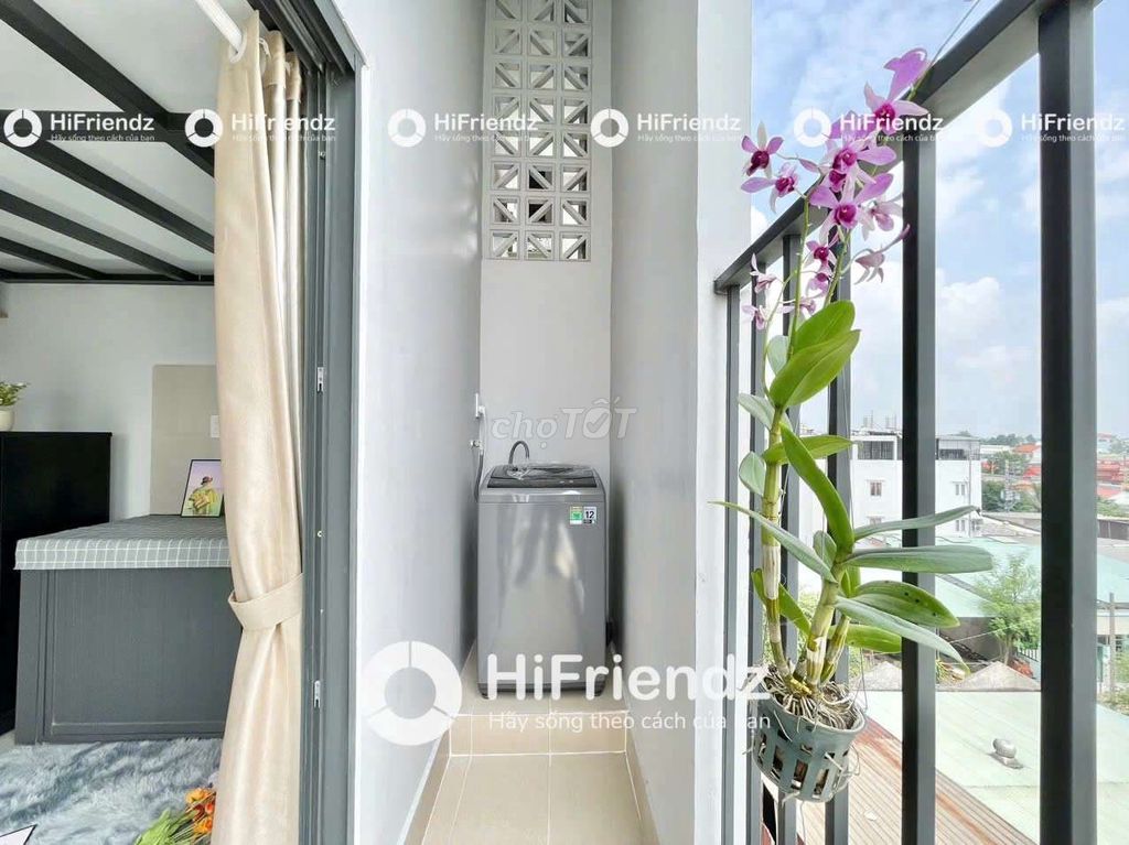 two-sided balcony - full private washing machine - near aeon Bình Tân