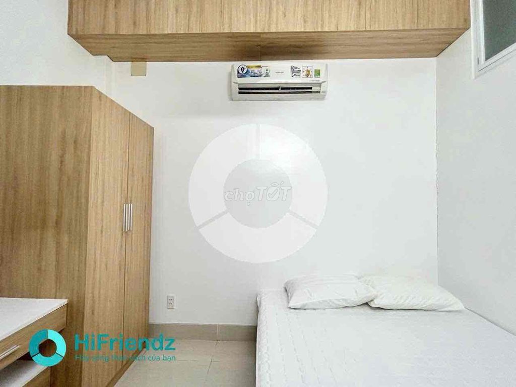 The studio house tone white apartment living in mini-means the park's back.